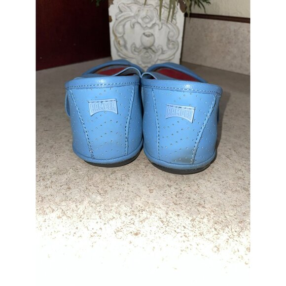Camper Nina Right Womens Blue Ballet Flats With Elastic Strap Size 36 Comfortabl - Picture 3 of 7